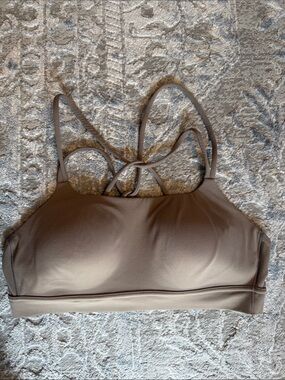 Athleta Women's Strappy sports bra  - tan/Brown